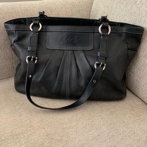 Black Leather Coach Bag
